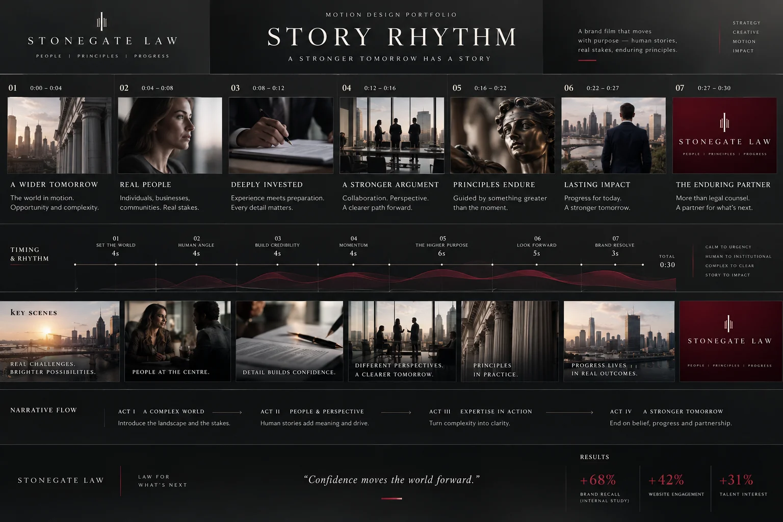 Logo Animation — Story rhythm